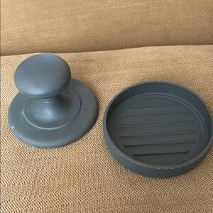 Gray Silicone Burger Press